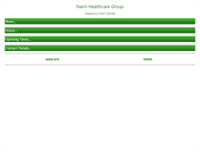 Tablet Screenshot of nairnhealthcaregroup.co.uk